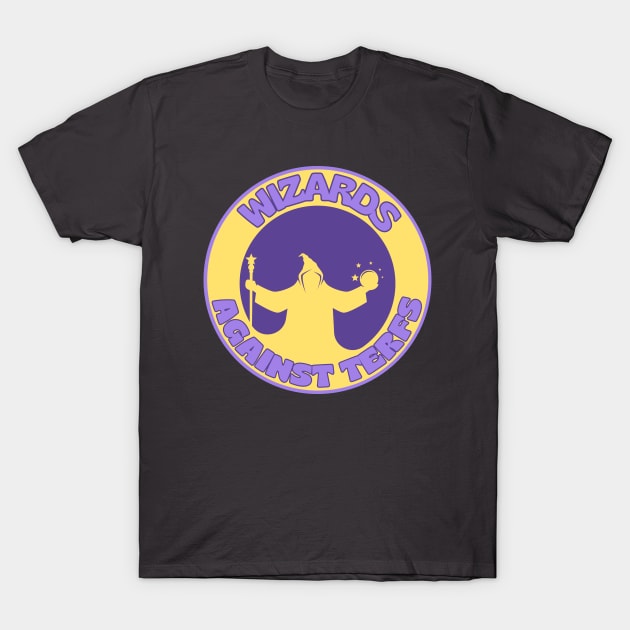 Wizards Against TERFs Seal T-Shirt by Caring is Cool